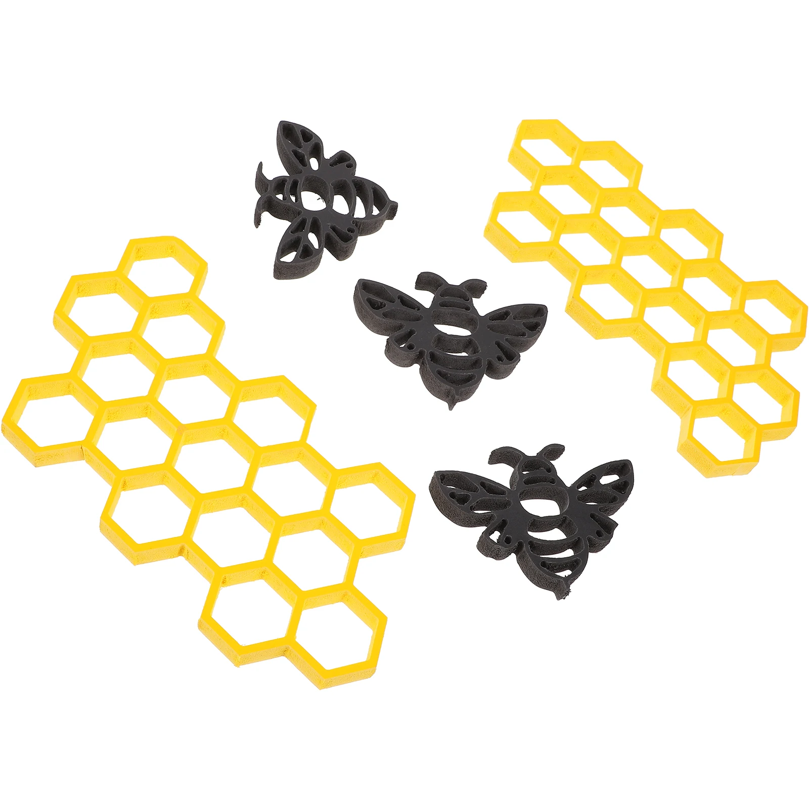 

1Set Honeycomb Wall Decor Bee Wall Hanging PVC Decorations for Living Room Bedroom Garden Office Cozy Decor