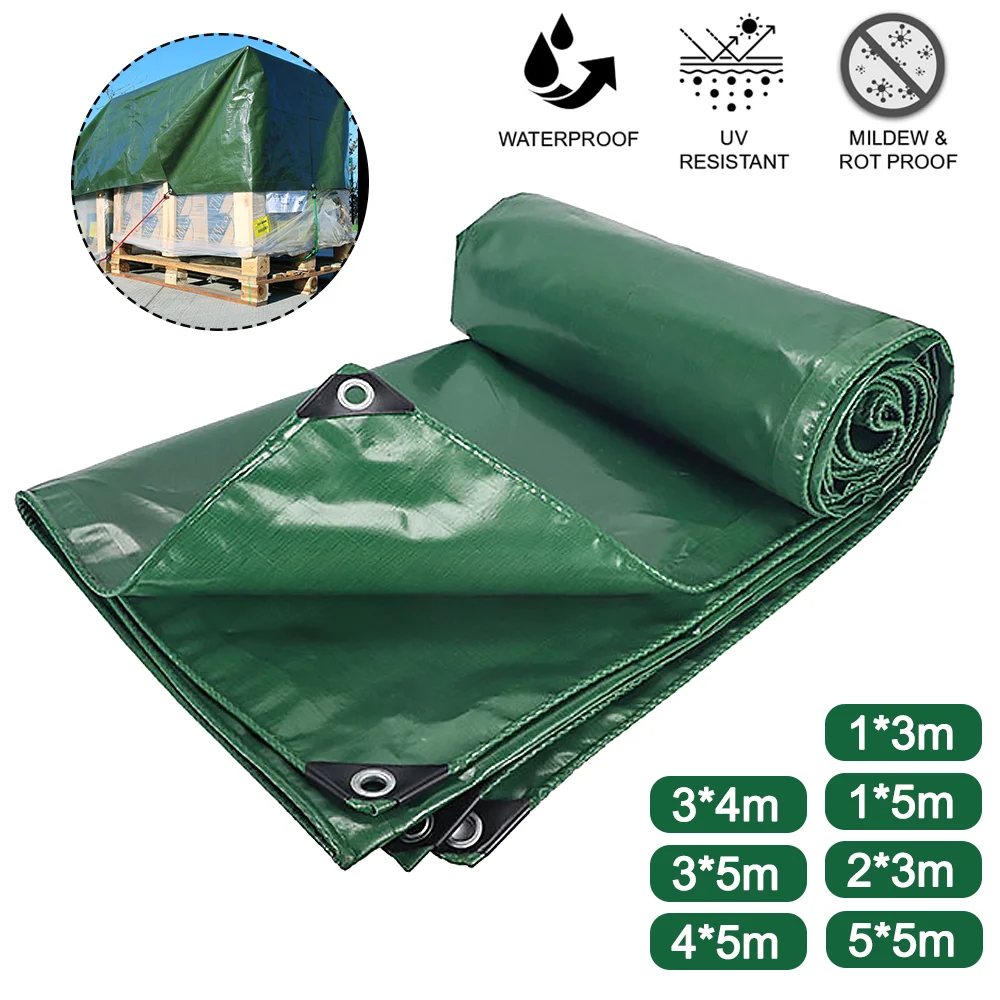 PVC Tarpaulin Rainproof Cloth Shade Sails 400g/㎡ Tent Garden Plant Canopy Truck Canopy Outdoor Waterproof Shading Sail Sunshade