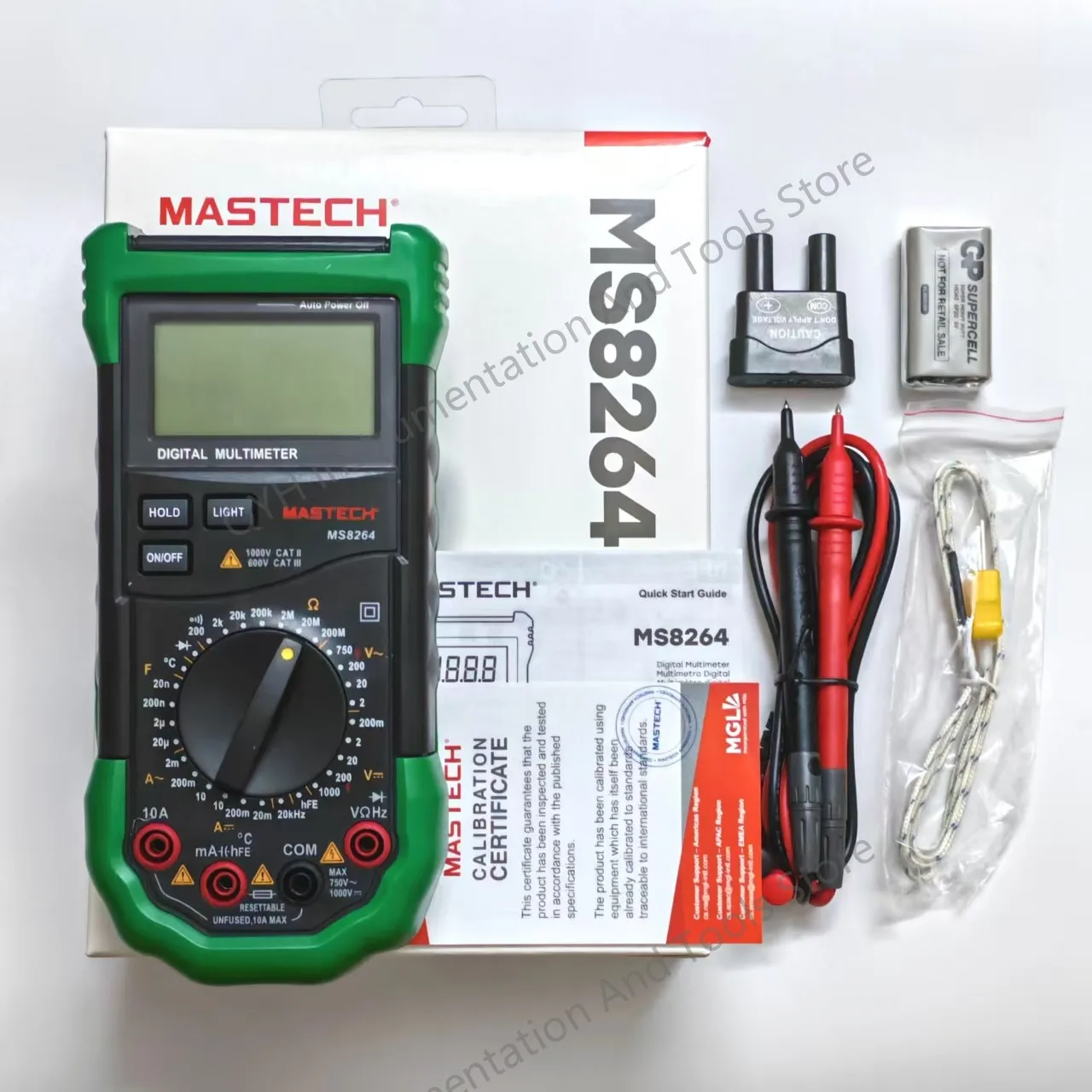 Mastech MS8264 Digital Multimeter Electrical Testing Tool Protection Circuit Anti-Burn Capacitance Frequency Temperature Meter
