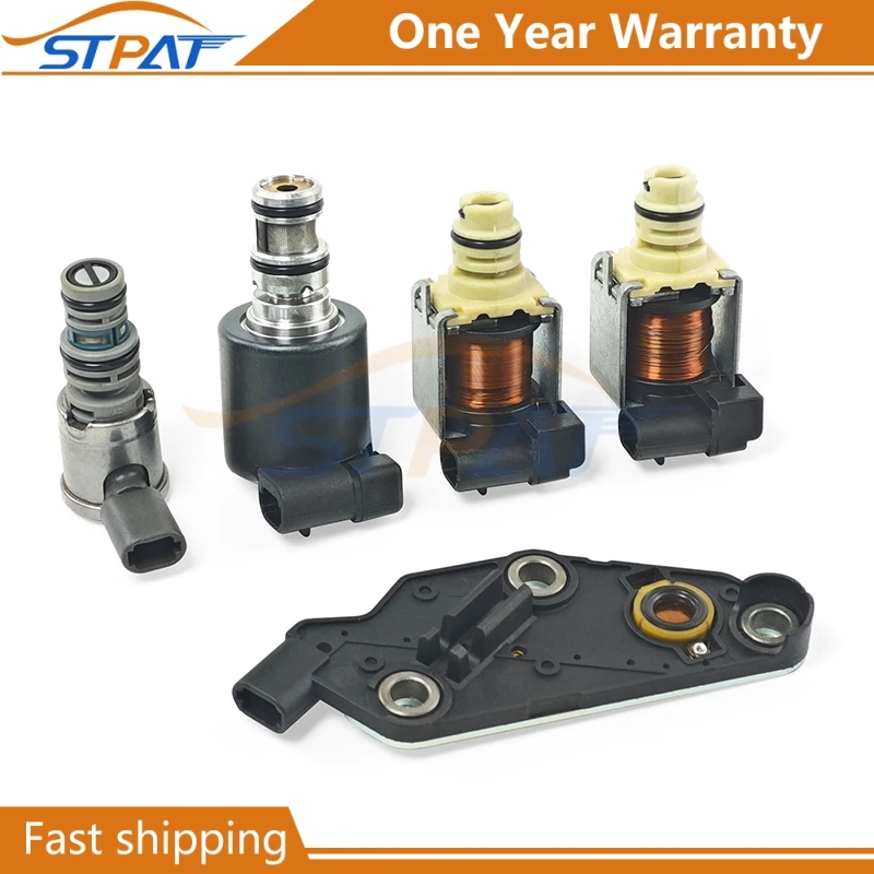 STPAT 4T65E Transmission Solenoid Kit Shift/Tcc/Epc Solenoid Compatible With 2000 2001 2002 Buick Century,For Chevrolet Impala