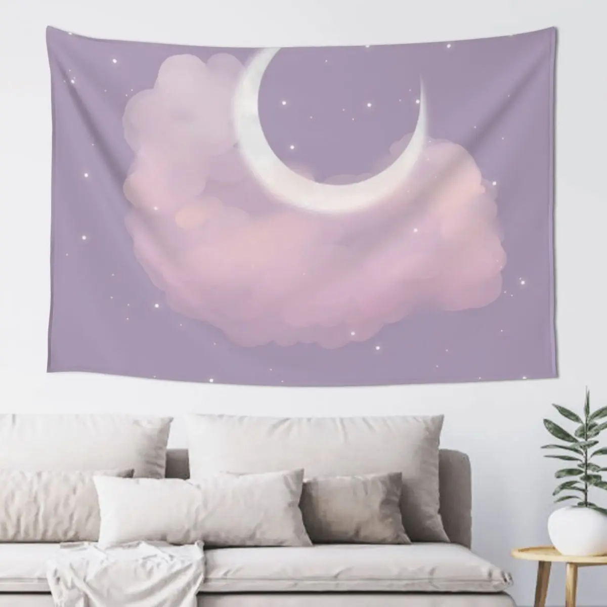

Purple Moon Tapestry Decoration Bedroom Wall Decoration Custom Tapestry