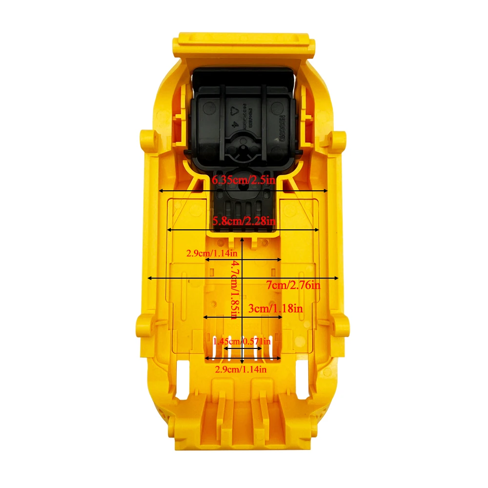 Pojemnik na akumulatory 21700 DCB606 DCB609, 15 komórek, plastikowe etui, uchwyt na akumulatory litowe DeWalt 20V 60V, obudowy, śruby — zdjęcie produktu 5