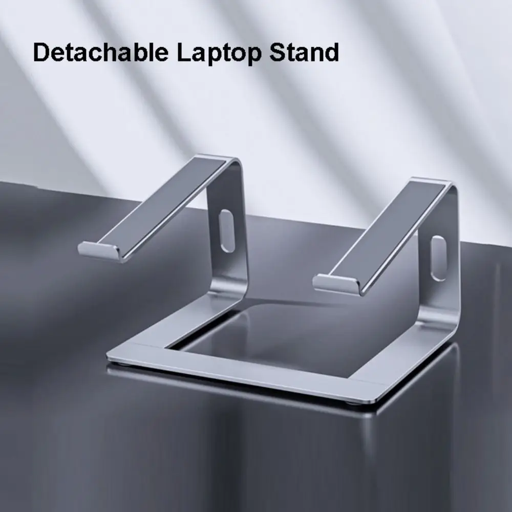 

High Quality Detachable Laptop Stand Aluminum Alloy Anti-slip Support Base Holder Stable Silicone Pad Tablet Bracket Universal