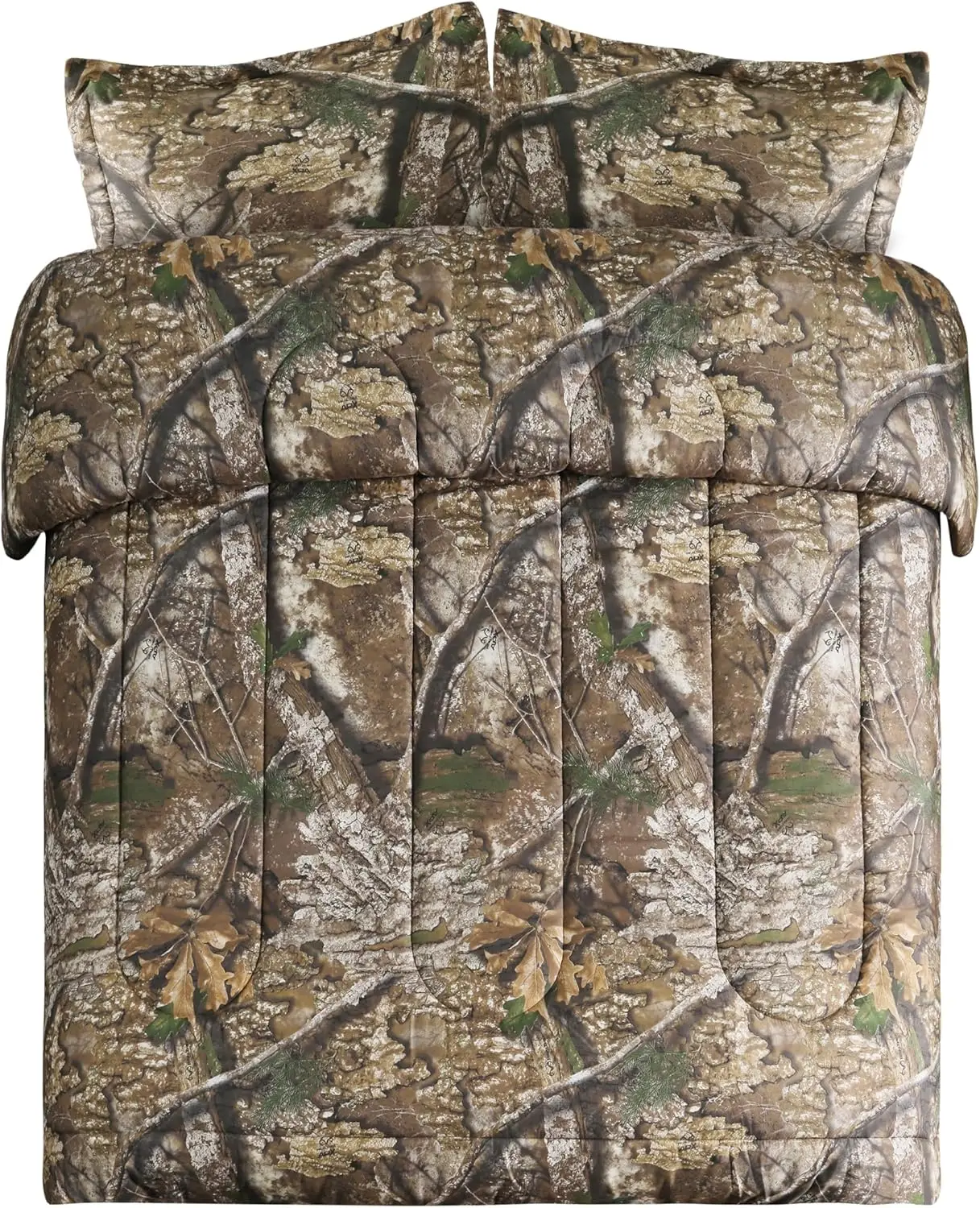 

Realtree APX Camo Queen 3-Piece Comforter Set - All-Season Lightweight Rustic Farmhouse Decor Bedding