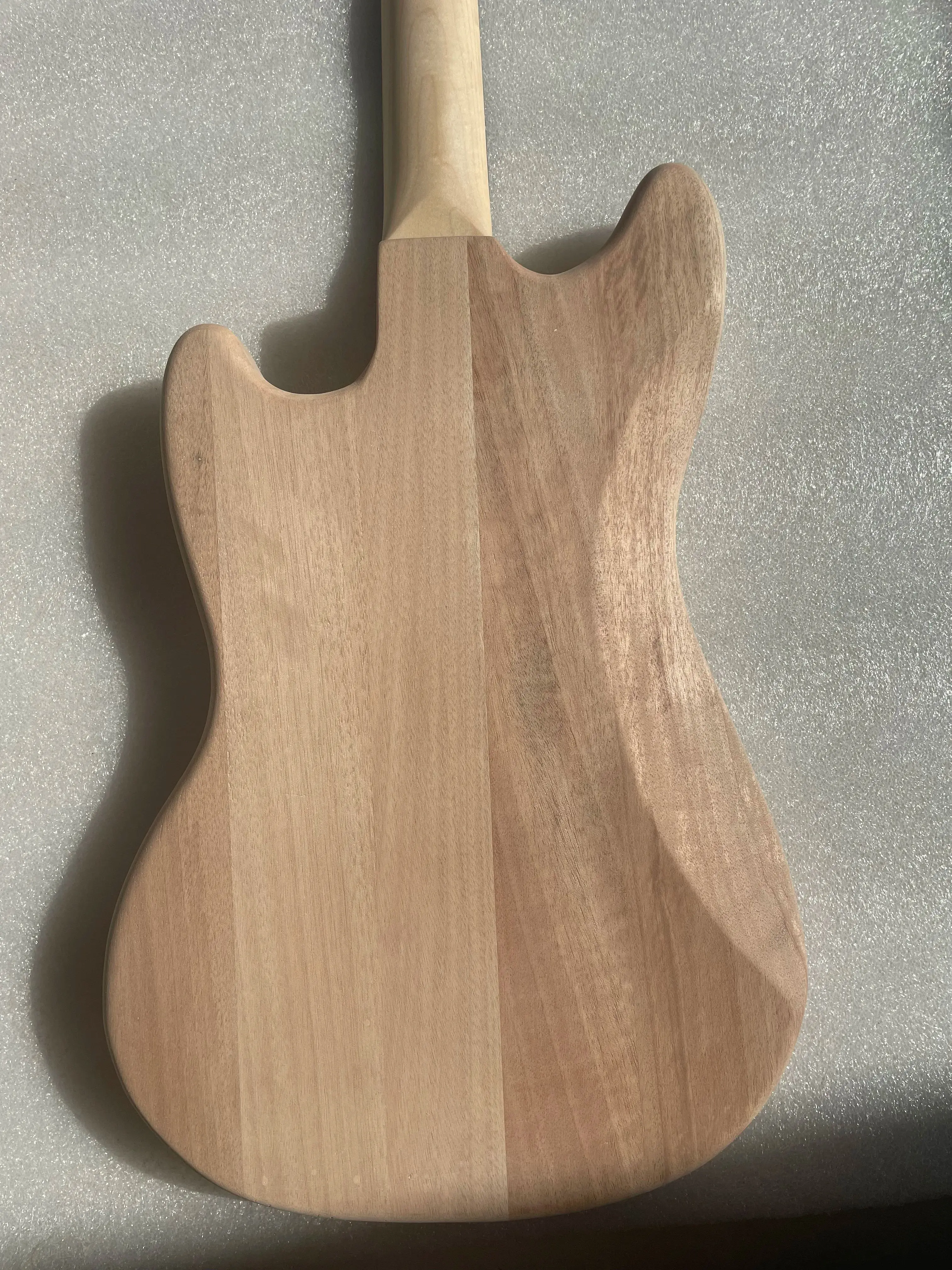 Unfinished Jmt T Style Costomized Electric Guitar Kit Mahogany Body & Neck Maple Wood Rosewood Fretboard for Luthier DIY Part