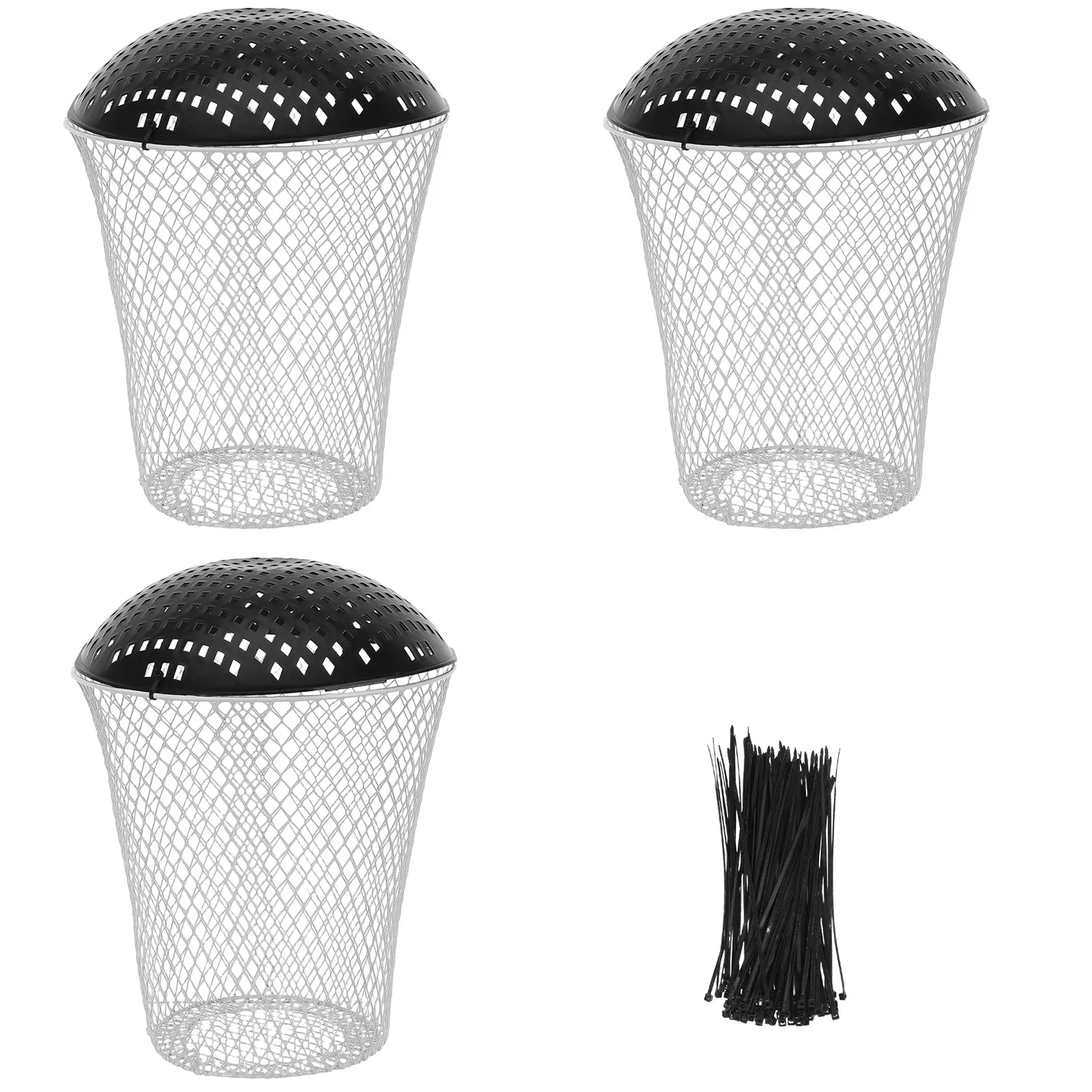 1Set Outdoor Worm Compost Bin in Ground Composter Ventilated Mesh Lid Kitchen Food Waste Recycling for Garden Vegetable Beds