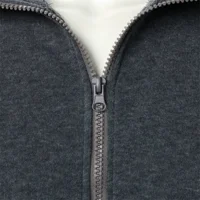 Veste de sport décontractée à col montant avec fermeture éclair pour hommes, haut de couleur unie pour hommes 4