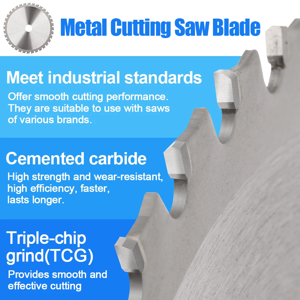 CMCP Metal Cutting Saw blades 136/150/180mm Circular Saw Blades for Metal Cutting Tool Inner Diameter 20-25.4mm Disc