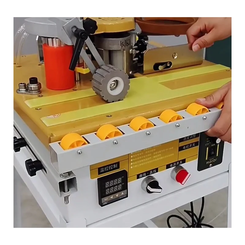LY 400 Edge Banding Machine Curved and Straight Dual Use Automatic Tape Cutting Glue Capacity 1000ml Edge Banding Width	6-60mm