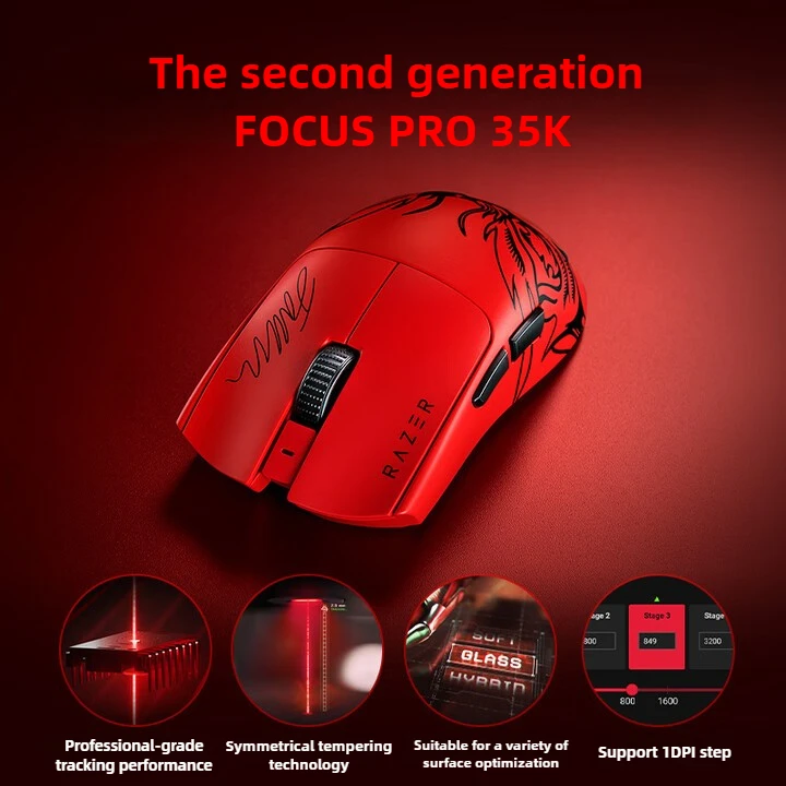 RAZER Viper V3Pro Champion du monde FAKER Joint édition limitée souris sans fil 35000DPI 750IPS 8K jeu Esports conception légère