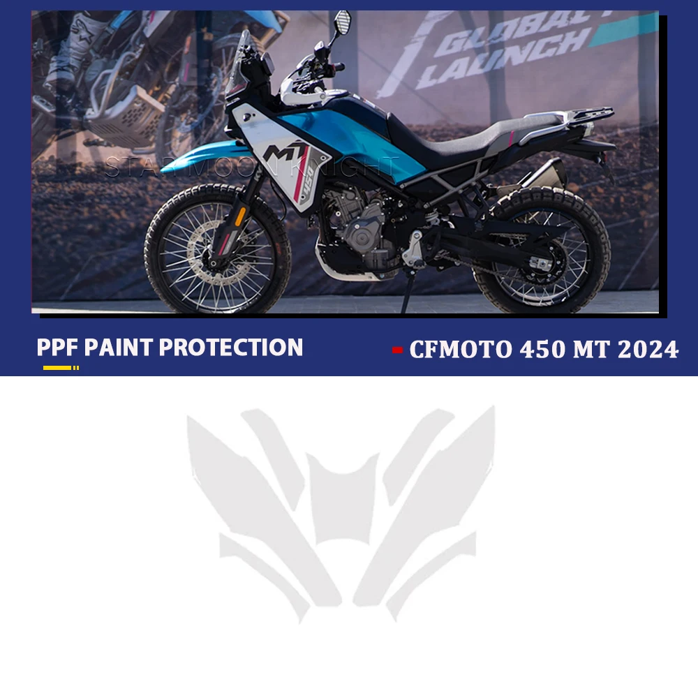 For CFMOTO 450 MT 450MT 2024 Accessories PPF Transparent Motorcycle Paint Protection Film TPU Body Anti-scratch Sticker