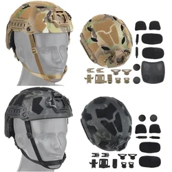 Lekki szybki hełm taktyczny SF Suprt wysokie cięcie kask ochronny do gier wojennych i paintballa kask Airsoft