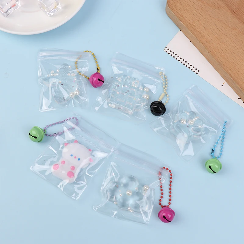 1 قطعة الكرتون واضح ضغط لعبة لينة لينة موتشي انتعاش بطيء الضغط اللعب للإجهاد الإصدار اليد الاسترخاء الهدايا