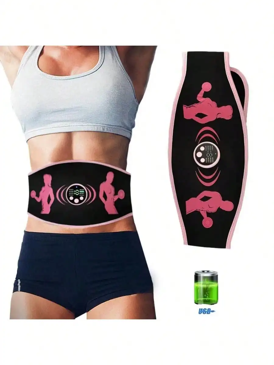 2026 Ab Belt Abdominal Muscle Toner -  Abs Stimulating Belt Muscle Toning Belt For Men Women Training Rechargeable