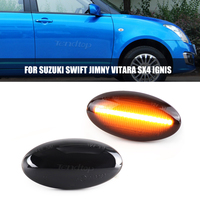 2Pcs Dynamic Blinker For Suzuki Swift Jimmy Vitara SX4 Alto LED Turn Signal Repeater Sequential Light Flashing Side Marker Lamp