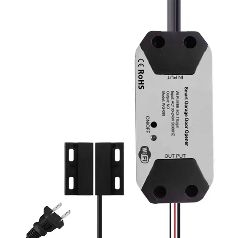 

A25P Smart Wi-Fi Устройство открывания гаражных ворот Автоматический Wi-Fi Умный дом для Alexa Google Home Smartlife Tuya Приложение Не требуется концентратор Us Plug