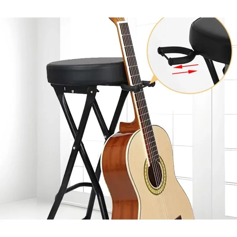 Electric wood guitar stool, folk guitar stand special singing stool