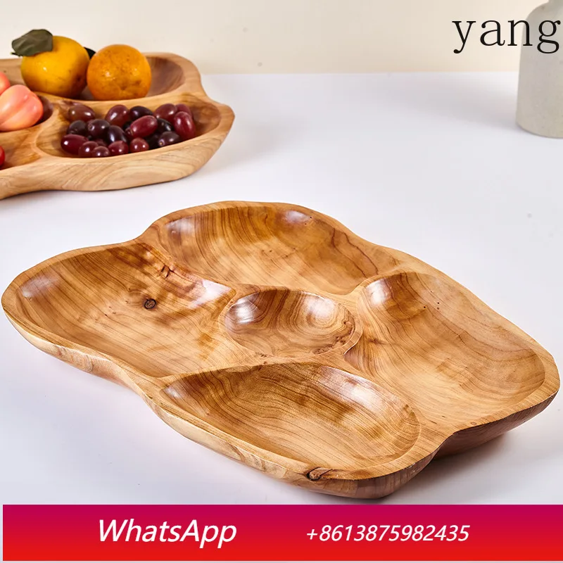 

CX irregular creative simple snacks, dried fruits, fruits, Chinese high-end, light luxury wooden trays