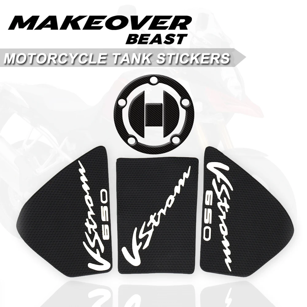 Motorcycle Anti slip Tank Pad Fit FOR SUZUKIi DL650 V STROM 650 3M Side Gas Knee Grip Traction Pads Protector Sticker