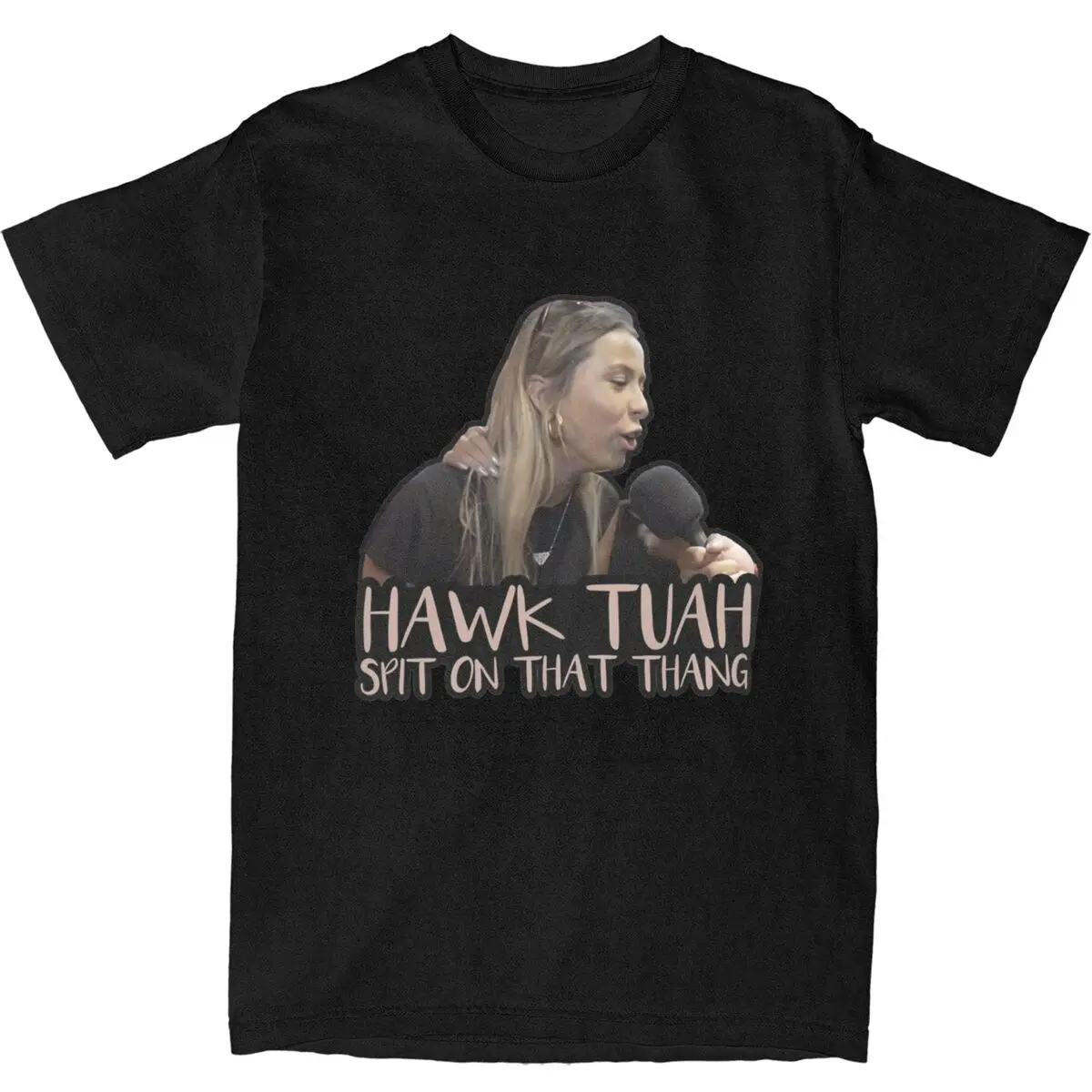 

Oversized T-Shirt Spit On That Thang Pure Cotton T Shirts Funny Girl Hippie Tshirt for Couple Summer Short Sleeve Tees