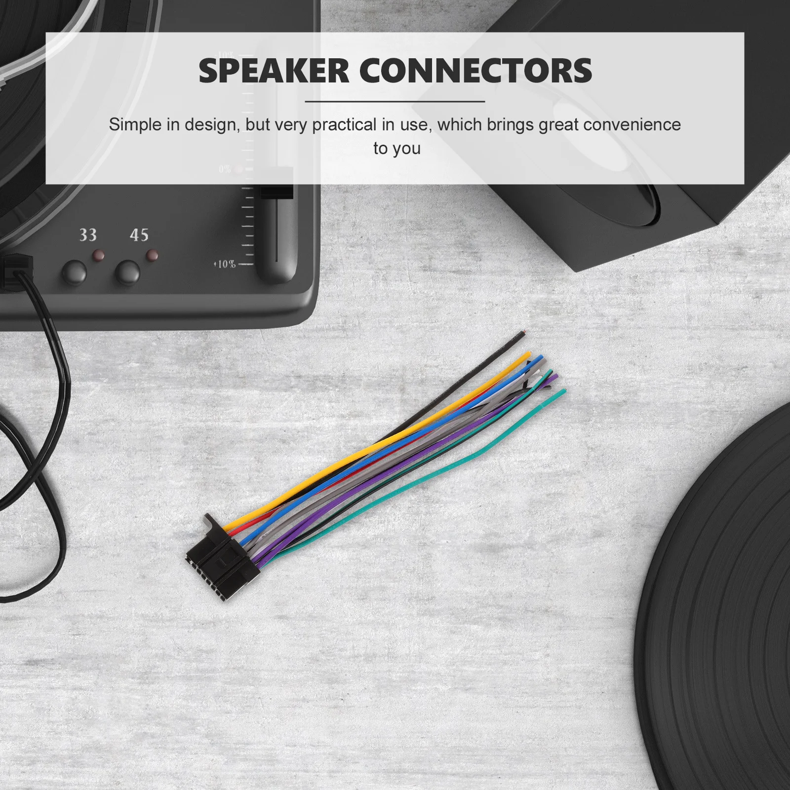 

2Pcs Car Radio Plug Automotive Wiring Harness Professional Grade Durability Universal Fit Speaker Connectors for Aftermarket