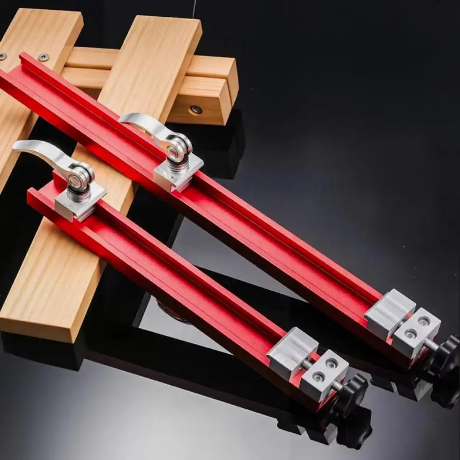 240mm 360mm Al Alloy Circular Saw Guide Rail Adjustable Cutting Machine Base Positioning Guide for Woodworking Cutting & Milling