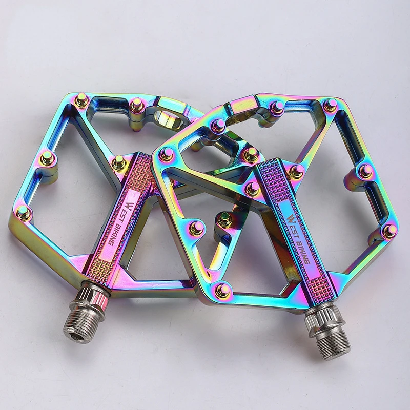 Bicycle Pedals Double DU Aluminum Alloy Mountain Bike Pedals Chromium Molybdenum Steel Axis Pedals Riding Equipment