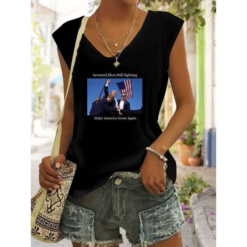 

Design Sense New Pattern Print Bottom Texture Spring Summer Round Neck Long Sleeve BlackTWomen's Blouse