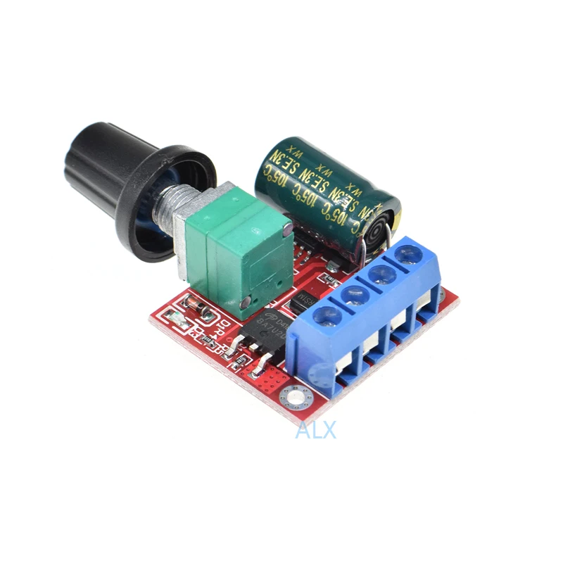 2pcs Pwm Dc 4.5v-35v 5a 90w Mini Motor Speed Controller Speed Regulator Control Adjustable Module Board Led Dimmers Switch