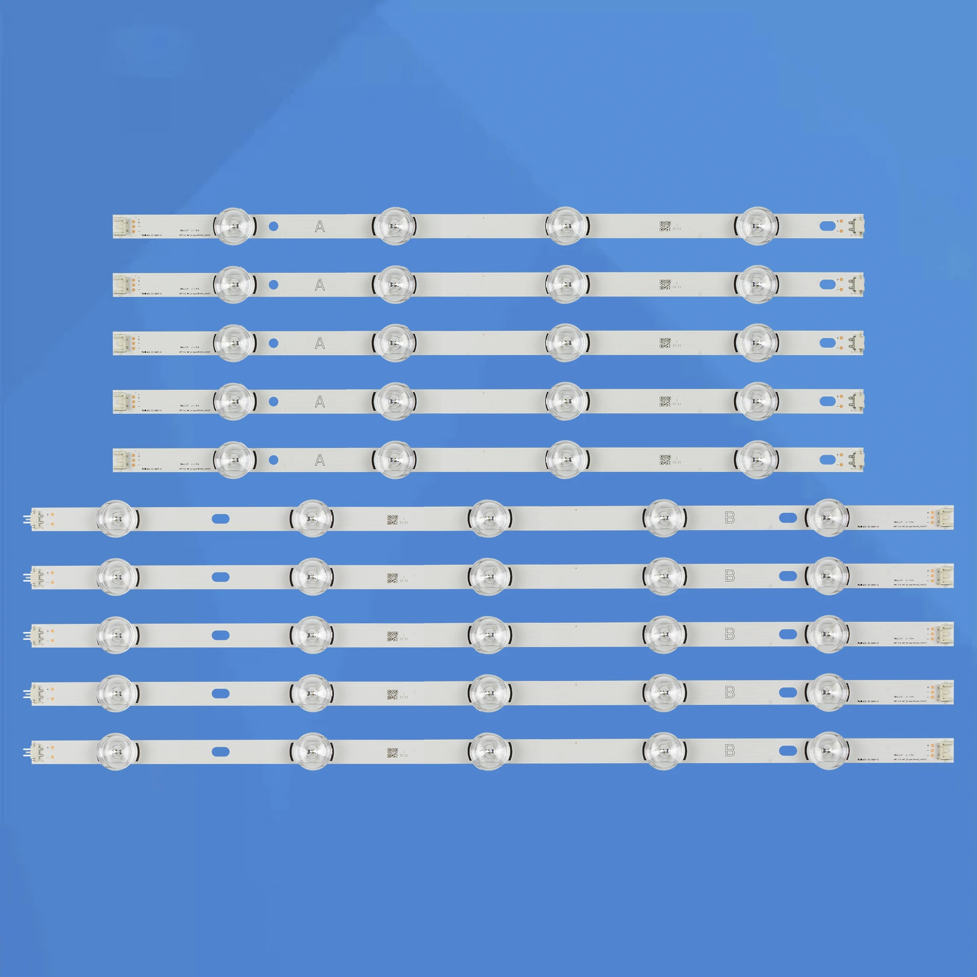 100% جديد 10 قطعة/المجموعة LED شريط إضاءة خلفي للتلفزيون 49 بوصة 49LB5550 49LF5500 Innotek DRT 3.0 49 "A/B 6916L-1944A 6916L-1945A