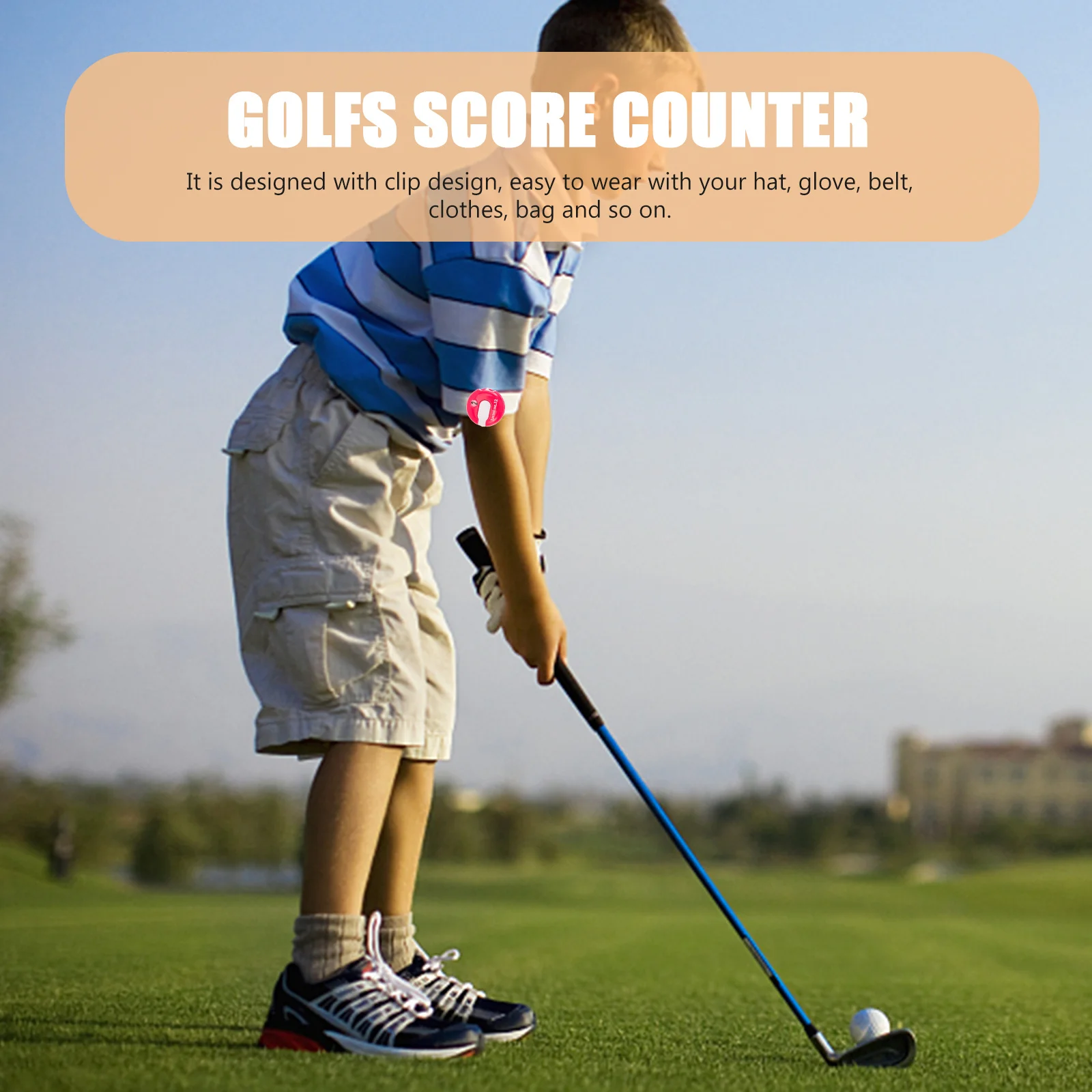 Golfs Score Counter Hat Clip Portable Scoring Tool Durable Plastic Easy to Operate and Carry Practical Design for Golf Lovers