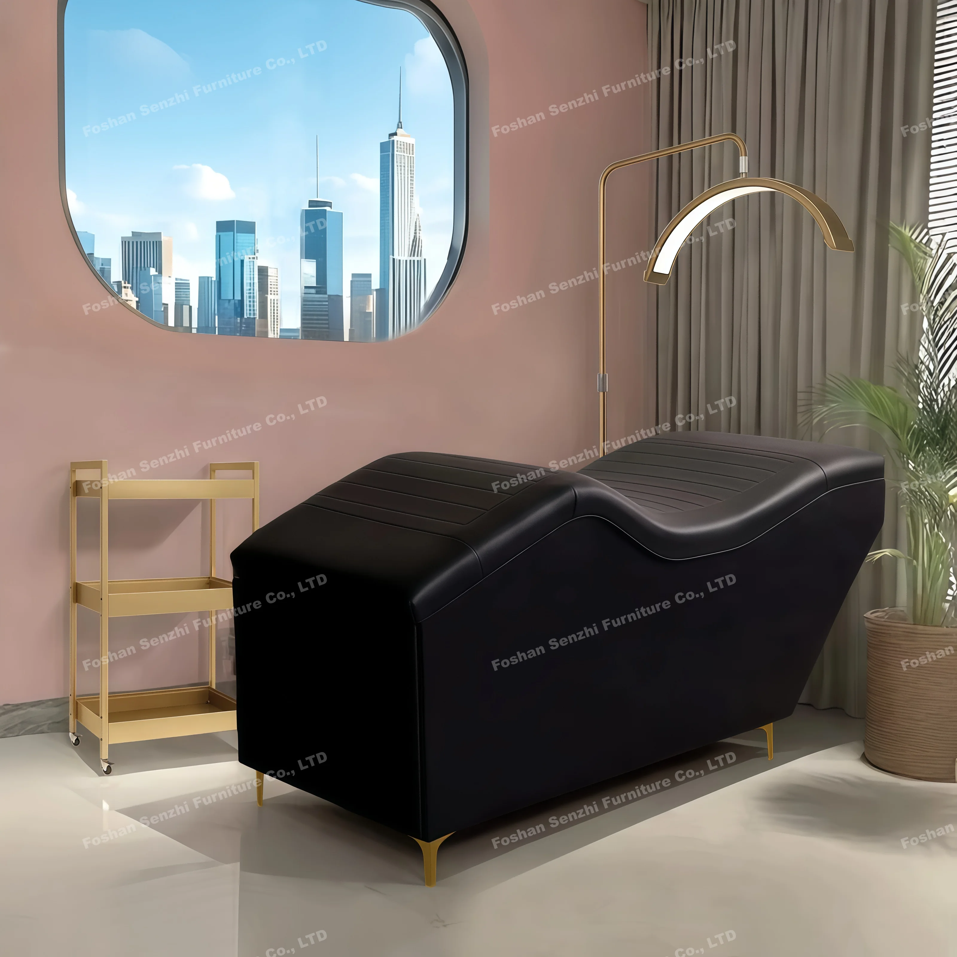 

New Curved Eyelash Bed Special Beauty Bed for Beauty Salons Lash Bed with Drawers