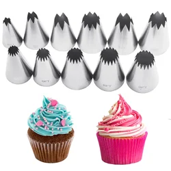 Promotion Multi-size Rose Petals Open Star Piping Nozzles Tips Icing Piping Nozzles Cake Decorating Pastry Fondant Cake Tools