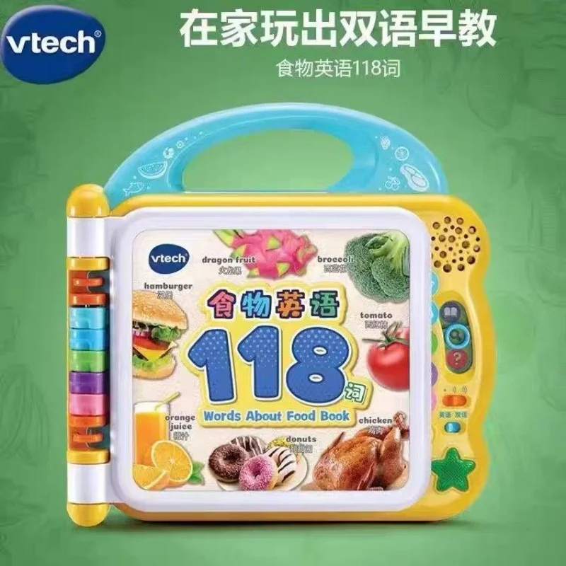 VTech nourriture anglais 118 mots doigt lecture Point livre tactile bébé jouet éducatif Audio éducation précoce Machine de lecture
