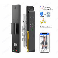 Video Intercom TTLock App WiFi Remote 3D Face Smart Lock Automatic Electronic Fingerprint Password Lock With Camera For Home