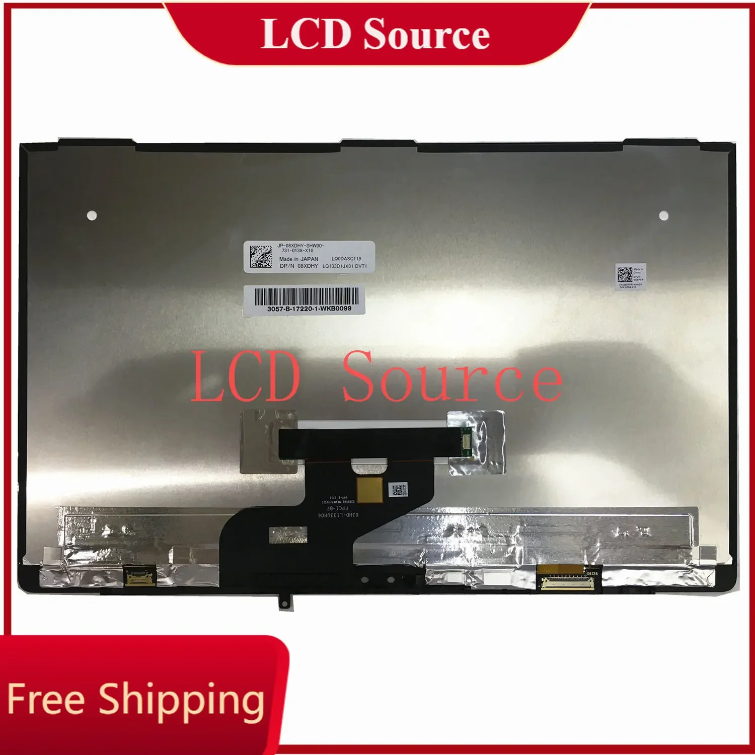 

LQ133D1JX31 LQ0DASC119 For Dell XPS Digitized Display 13 9370 3840*2160 DP/N 08XDHY LCD LED Touch Screen Assembly