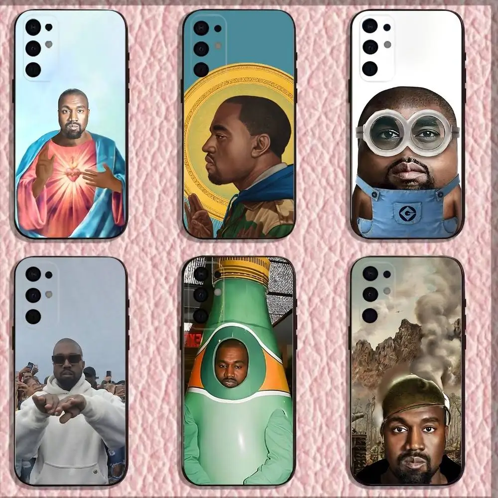 

Rapper Funny K-Kanye West Phone Case For Samsung S25,S24,S21,S22,S23,S30,Ultra,S20,Plus,Fe,Lite,Note,10,9,5G Black Cover