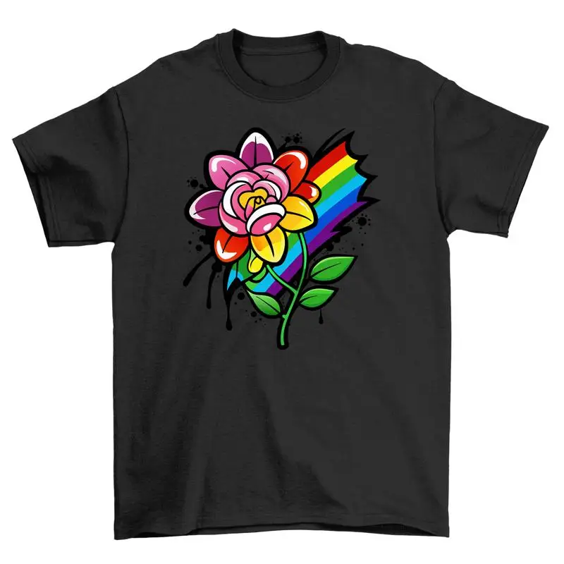 Pride_92 Blooming Beauty T-shirt Design amusant 100 coton Vibrant Fl