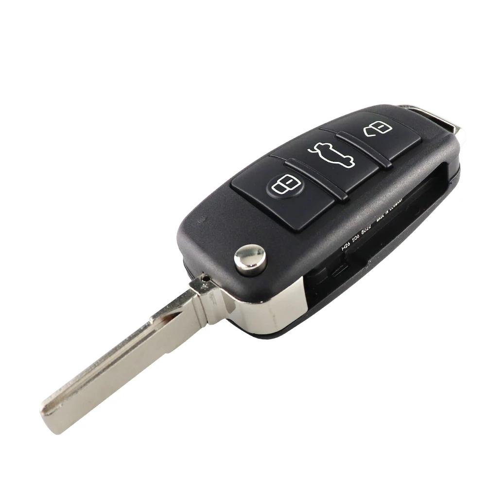 YIQIXIN 434Mhz Flip Car Key ID48 Chip per Audi A3 A4 A2 A6 A5 B8 S3 S4 TT Cabrio Quattro Avant Universal muslimq K Remote