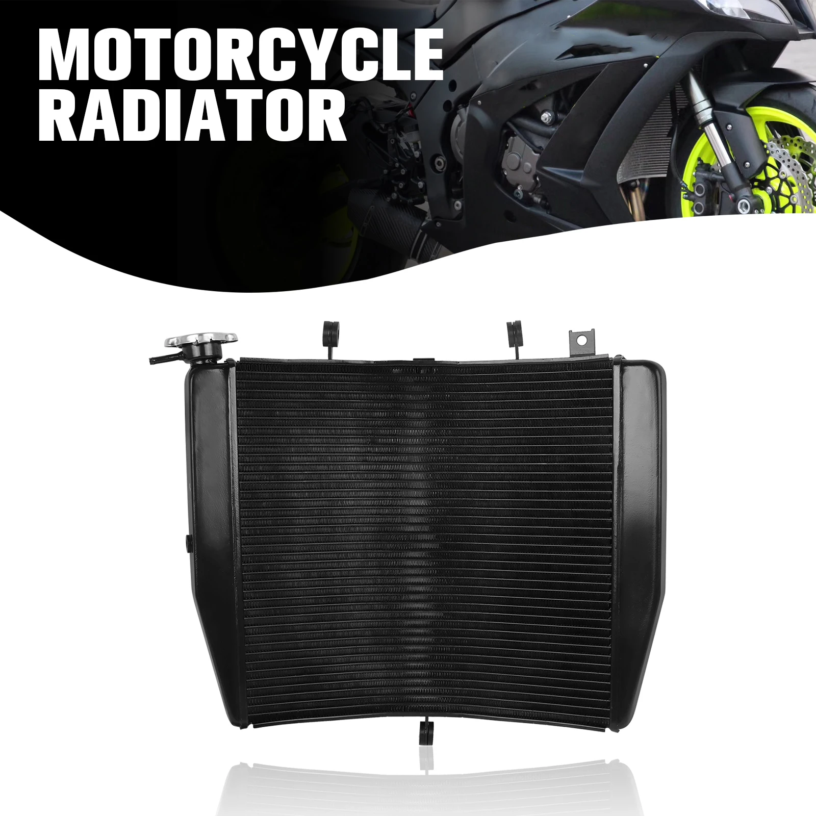 

For Kawasaki Ninia ZX-10R ZX1000J ZX-10R ABS ZX1000JCF ZX1000KDF ZX1000JDF Engine Radiator Cooler Coolant Cooling Water Tank