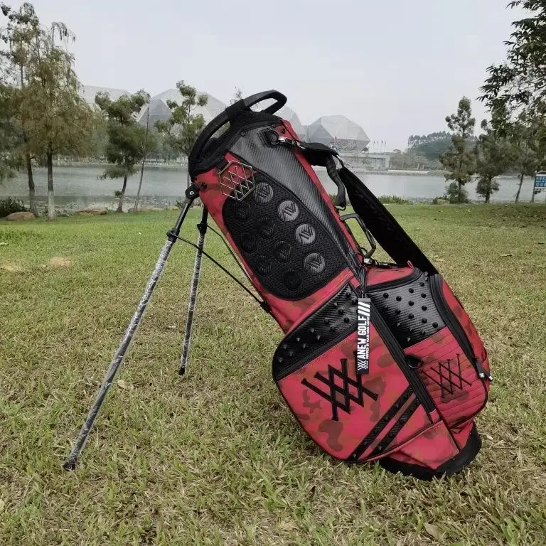 حقيبة جولف ستاند للرجال والنساء - مقاومة للماء، خفيفة الوزن للغاية، تصميم غطاء مزدوج، حقيبة حمل متعددة الوظائف