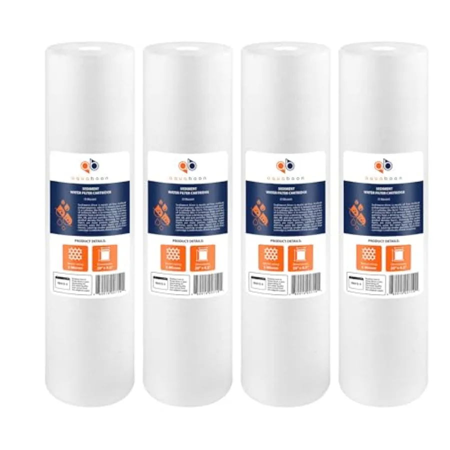 

Фильтр для воды для всего дома, 5 микрон, 20 x 4,5 дюйма, сменный картридж для осадочного фильтра, совместимый с DGD-5005-20 FP25B AP81