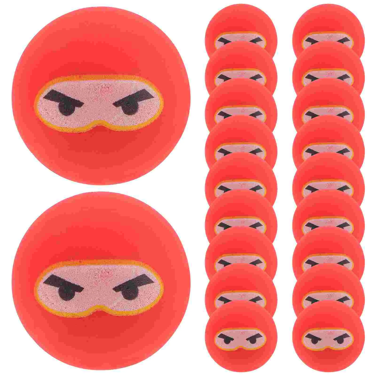 20 Uds. Pelota que rebota Ninja, juguetes para niños, pelotas hinchables a granel, Mini recuerdos de fiesta de cumpleaños, goma para niños