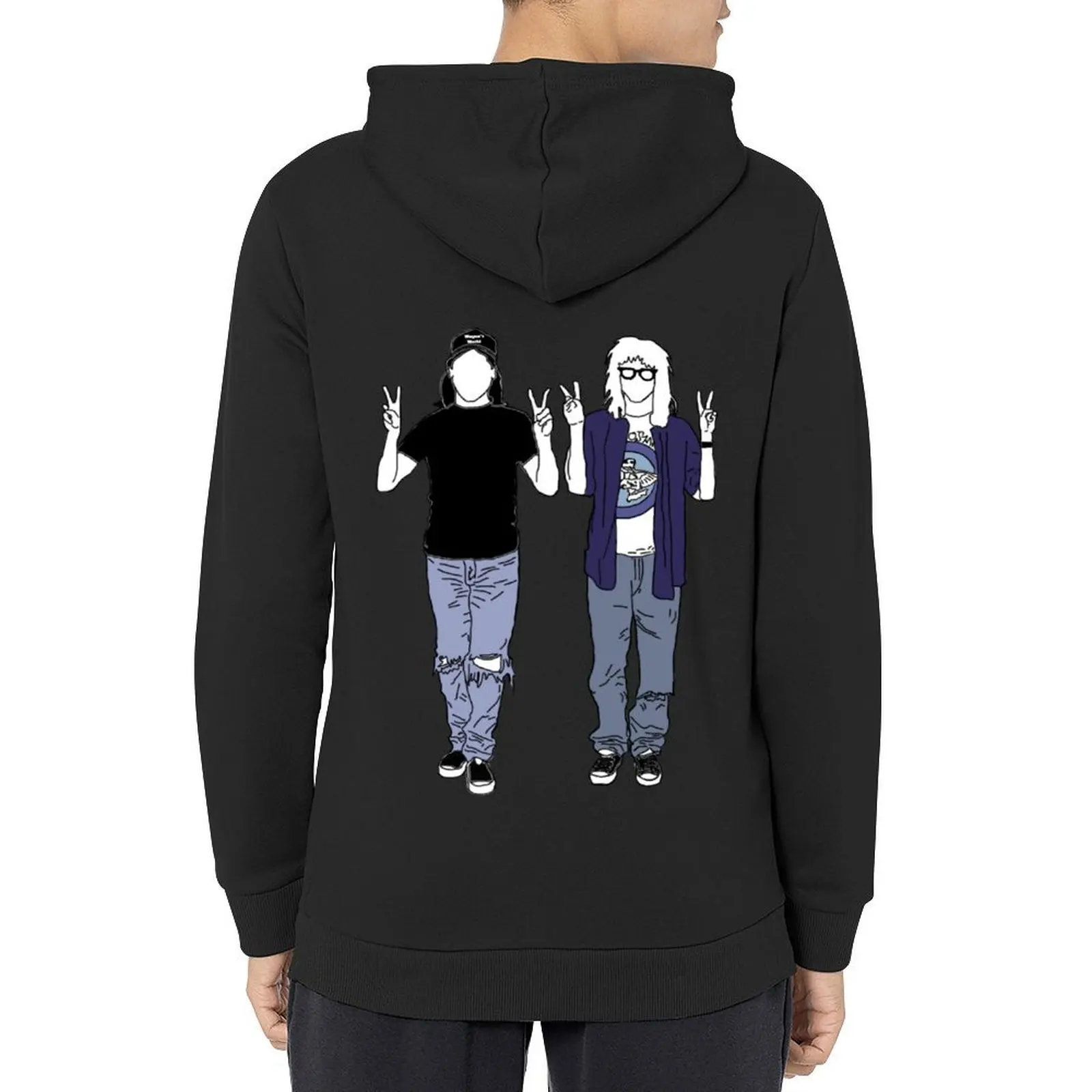 

Wayne's World Hoodie mens designer clothes anime clothing hooded shirt autumn new hooded tee