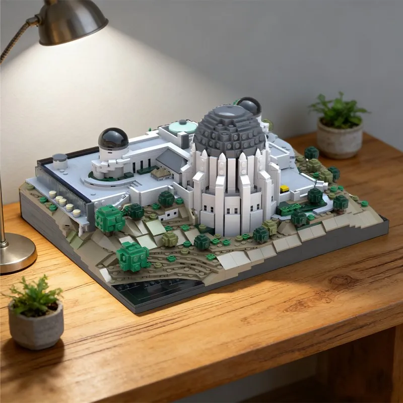 MOC 2050PCS Famous Science Observatory Building Blocks City Street View Mini Blocks Architecture Advanced Building Sets Diorama