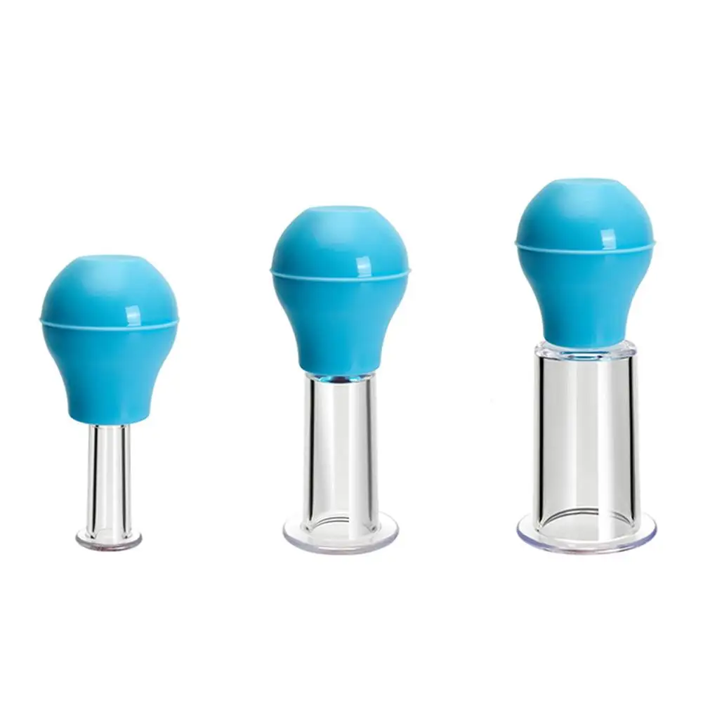 تدليك الوجه الكؤوس المطاط فراغ الحجامة الجلد رفع مكافحة السيلوليت مدلك للوجه أكواب الجسم البلاستيكية الجلد كشط تدليك W9B1