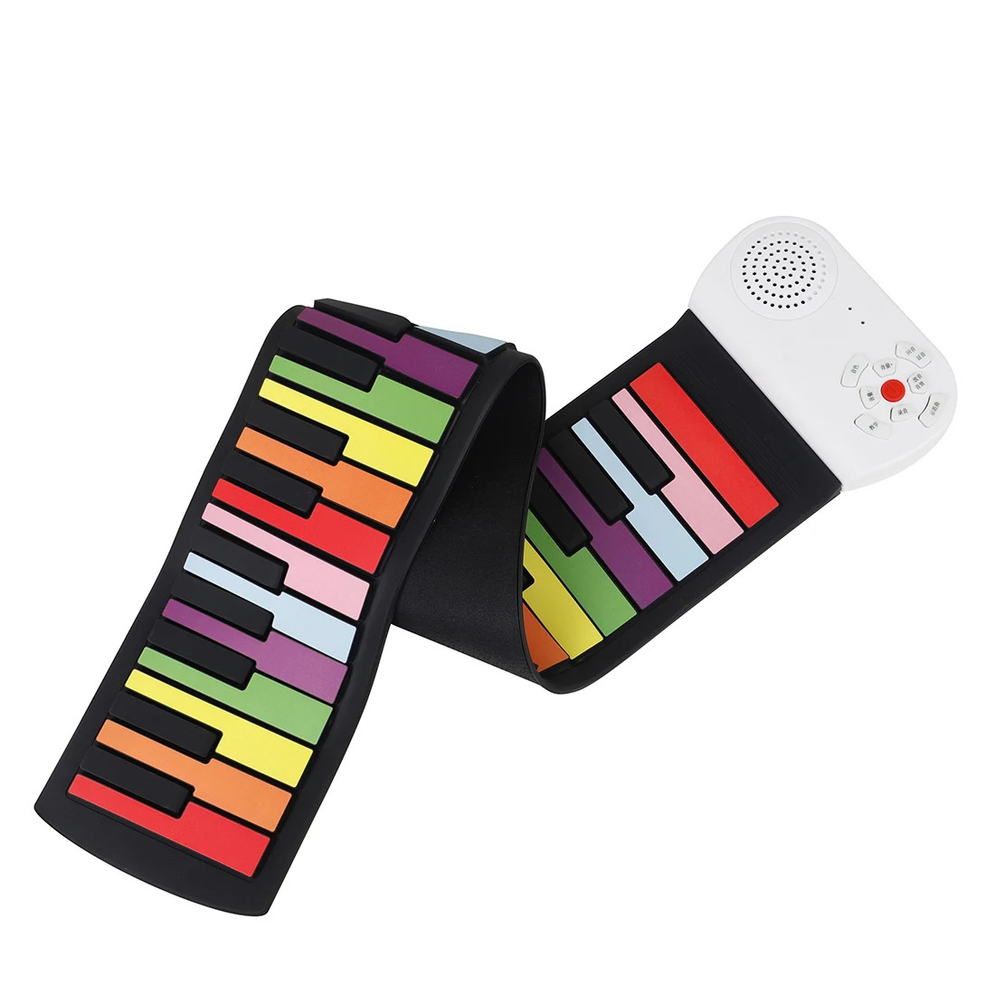 49 مفاتيح البيانو الإلكتروني سيليكون اليد نشمر البيانو قابلة للشحن ميدي لوحة المفاتيح آلة موسيقية المدمج في المتكلم 16 نغمة
