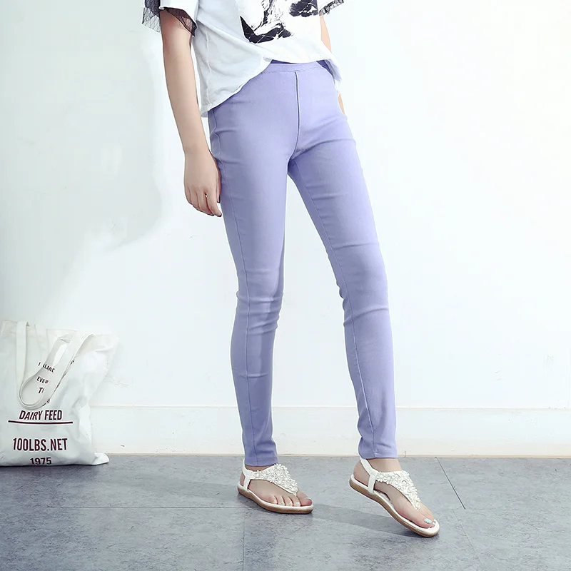 BIVIGAOS Fashion Multicolor High Elastic Woven Casual Legging Pants Clothing Slim Thin Skinny Leggings Pencil Pants For Women