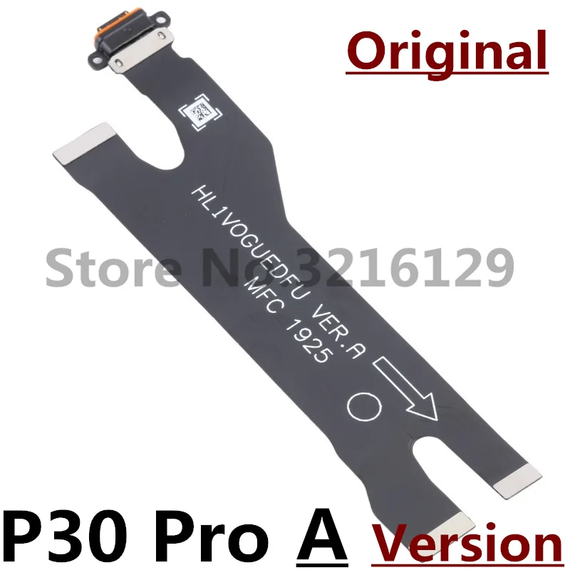 100% Original USB Connector Charger Charging Port For Huawei P9 P10 P20 P30 P40 Lite E Plus Pro Dock Charge Board Flex Cable