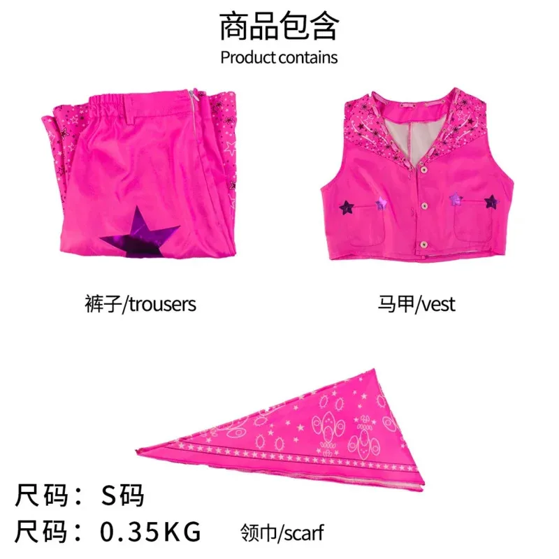 AD1 2023 nueva película Barbi disfraz Cosplay para mujeres Margot Robbie vestido rosa niñas niños hombres Ken Ryan Gosling ropa Hallowe5 @ rD ~